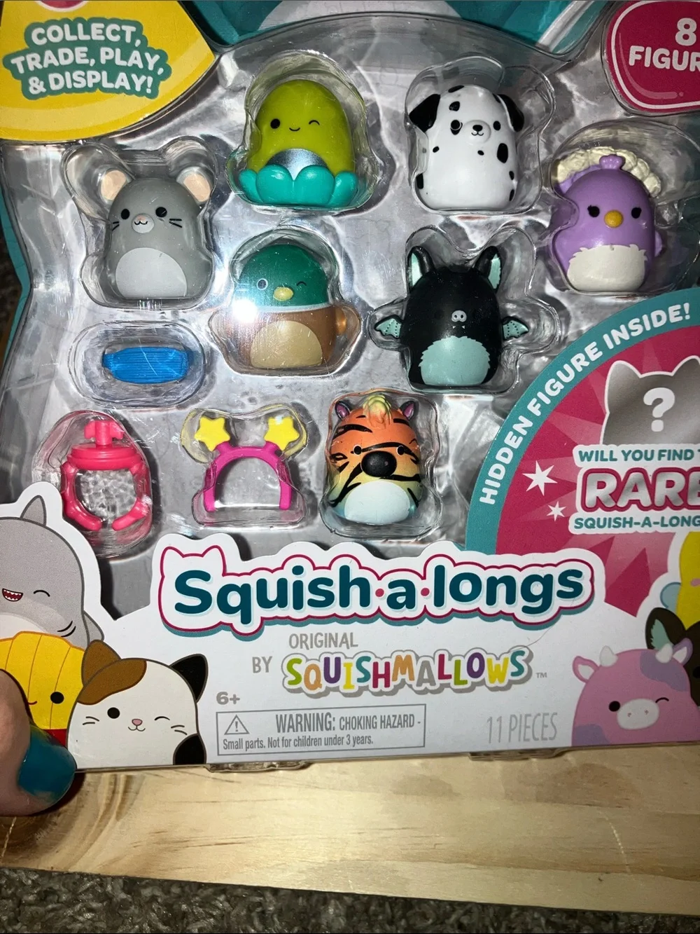Squish-a-longs Squishmallows 8-Figure Pack - Multicolor New
